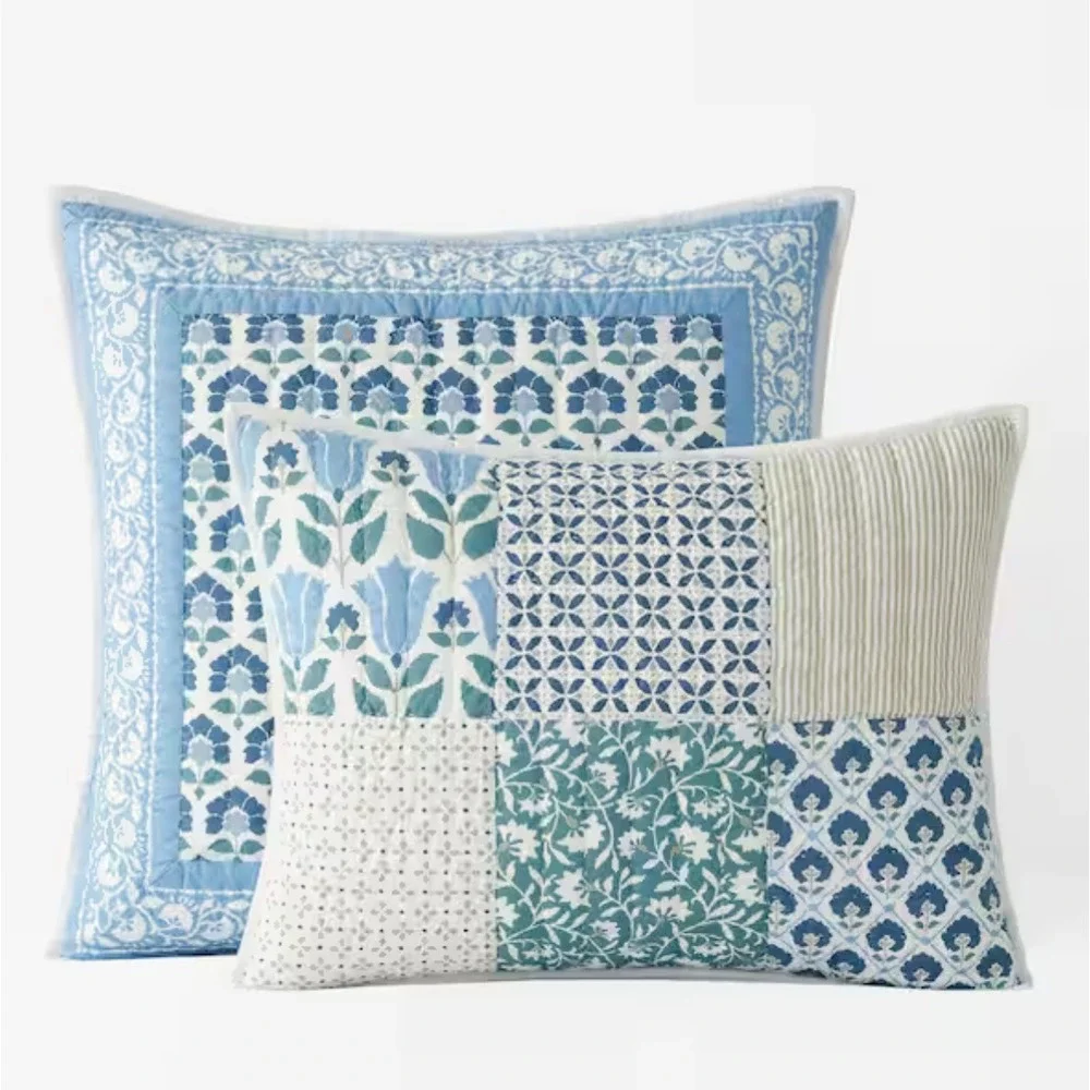 COMPANY STORE ELLARY PATCHWORK QUILTED EURO SHAM 26IN X 26IN